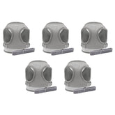 Kuber Industries Reflective Dog Harness With Adjustable Leash|Breathable Polyester Mesh Fabric |XL Size|HT-844|Comfortable No-Pull Grip|QuickRelease Buckles|Easy On - Easy Off Harness|Grey (Pack Of 5)